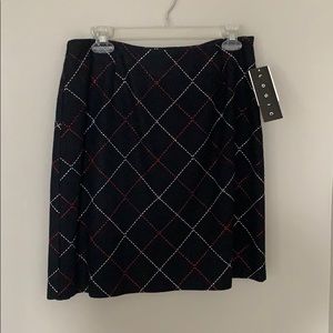 Black Stitched Skirt